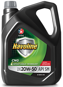 Havoline CNG 20W-50 engine oil bottle